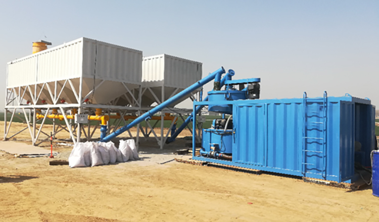 Foam concrete machine for residential development